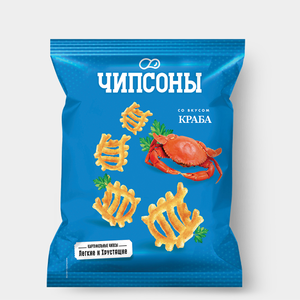 Чипсы со вкусом краба «Чипсоны», 40 г Чипсы со вкусом краба «Чипсоны», 40 г