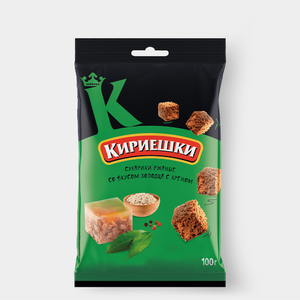Сухарики со вкусом холодца с хреном «Кириешки», 100 г Сухарики со вкусом холодца с хреном «Кириешки», 100 г