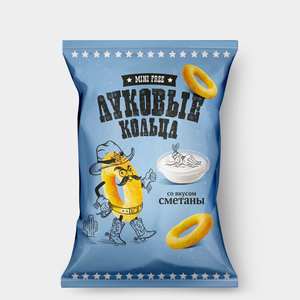 Луковые кольца со вкусом сметаны «Mini Free», 45 г