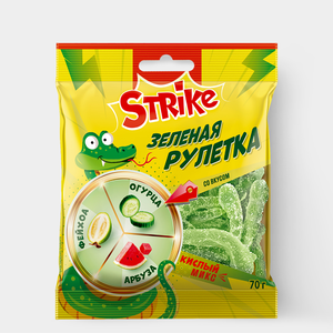 Мармелад «Зелёная рулетка» «Strike», 70 г Мармелад «Зелёная рулетка» «Strike», 70 г