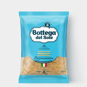 Макаронные изделия «Вермишель» «Bottega del Sole», 400 г