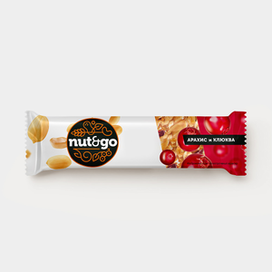 Батончик с арахисом и клюквой «Nut&Go», 42 г