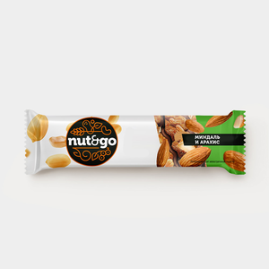 Батончик Almond & peanut «Nut&Go», 36 г