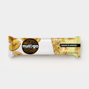 Батончик «Банан и арахис» «Nut&Go», 42 г