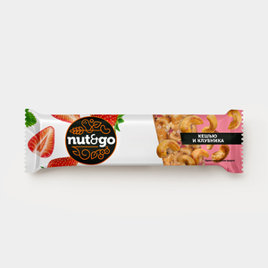 Батончик «Кешью и клубника» «Nut&Go», 36 г