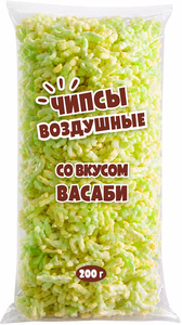 Снеки воздушные со вкусом васаби, 200 г Снеки воздушные со вкусом васаби, 200 г