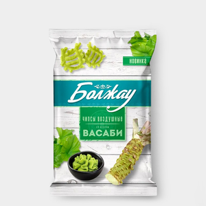 Чипсы воздушные со вкусом васаби «Болжау», 45 г
