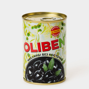 Маслины без косточки, 290 мл «OLIBEN» Маслины без косточки, 290 мл «OLIBEN»
