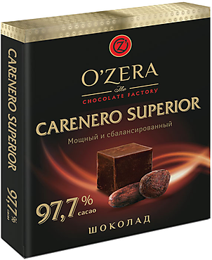 Шоколад Carenero Superior, содержание какао 97,7% «OZera», 90 г