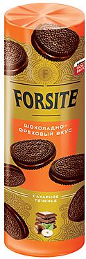 Печенье–сэндвич с шоколадно-ореховым вкусом «Forsite», 220 г Печенье–сэндвич с шоколадно-ореховым вкусом «Forsite», 220 г