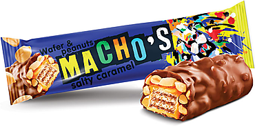 «Macho’s» с солёной карамелью и арахисом, 40 г