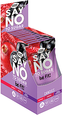 Карамель без сахара Say no to sugar, малина, клюква, чёрная смородина «Smart Formula», 60 г