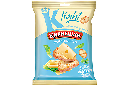 Сухарики со вкусом сливочного сыра «Кириешки Light», 80 г