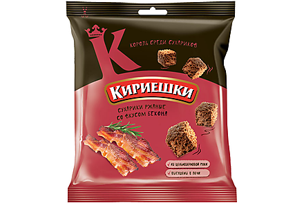 Сухарики со вкусом бекона «Кириешки», 40 г