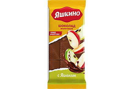 Шоколад молочный с яблоком «Яшкино», 90 г