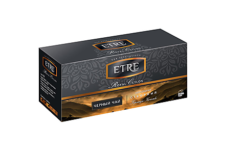 Чай Royal Ceylon черный цейлонский отборный, 25 пакетиков «ETRE», 50 г