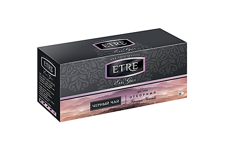 Earl Grey чай черный с бергамотом, 25 пакетиков «ETRE», 50 г