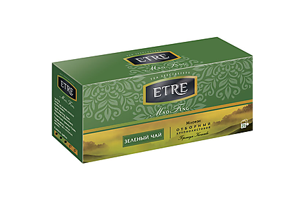 Чай Mao Feng зеленый, 25 пакетиков «ETRE», 50 г