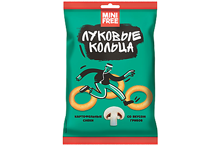 Луковые кольца со вкусом грибов «Mini Free», 45 г