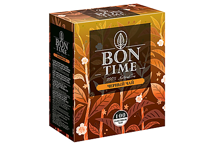 Чай черный, 100 пакетиков «Bontime», 200 г