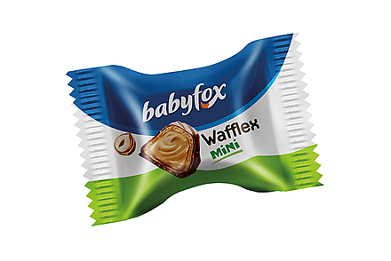 Вафельные конфеты Wafflex mini «BabyFox» (коробка 2 кг)