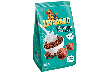Готовый завтрак «Шоколадные шарики» «Leonardo», 200 г