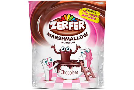 Маршмеллоу с клубнично-сливочным вкусом, в шоколаде «Zerfer», 110 г