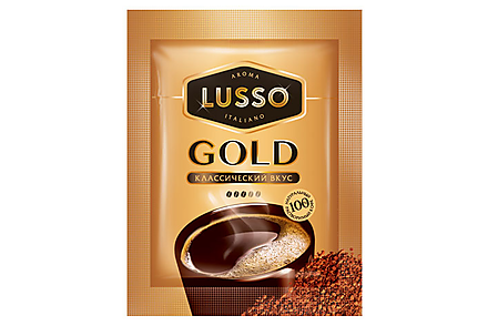 Кофе Gold, растворимый «LUSSO», 2 г