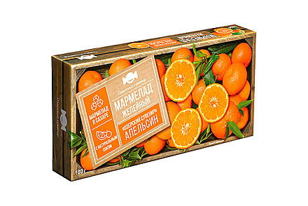 Мармелад «Апельсин», желейный, в виде кубиков «Озёрский сувенир», 180 г
