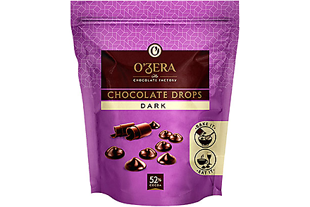 Шоколад темный Dark drops «O'Zera», 80 г