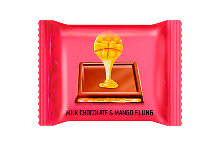 Молочный шоколад Milk & Mango filling с желейной начинкой из манго «OZera» (коробка 1,2 кг)