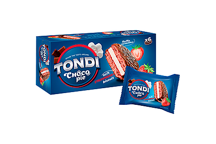 Choco Pie клубничный «Tondi», 180 г