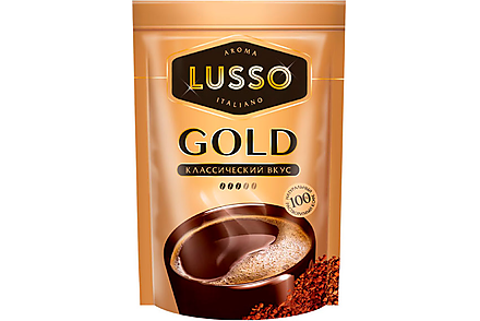 Кофе Gold, растворимый «LUSSO», 75 г