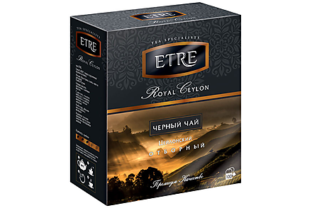 Royal Ceylon чай черный цейлонский отборный, 100 пакетиков «ETRE», 200 г