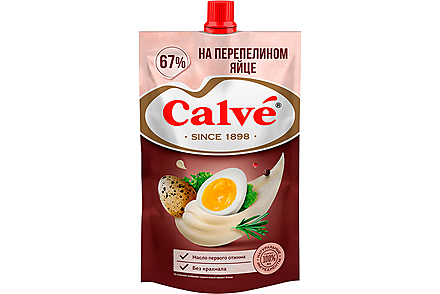 Майонез «На перепелином яйце» 67% «Calve», 200 г