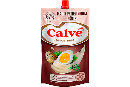 Майонез «На перепелином яйце» 67% «Calve», 400 г