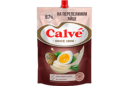 Майонез «На перепелином яйце» 67% «Calve», 700 г