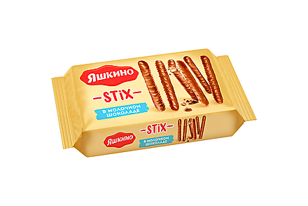 Печенье Stix в молочном шоколаде «Яшкино», 130 г