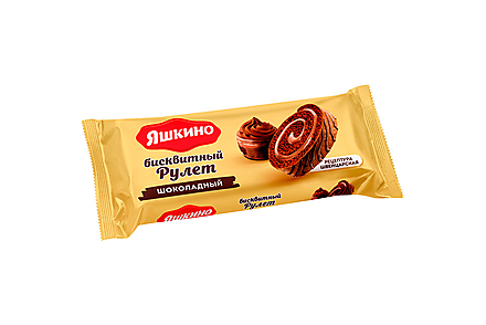 Рулет бисквитный шоколадный «Яшкино», 200 г