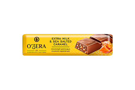 Шоколад молочный Extra Milk &Sea Salted caramel «OZera», 45 г