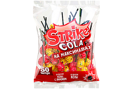 Карамель на палочке «Cola на максималках» «Strike», 565 г