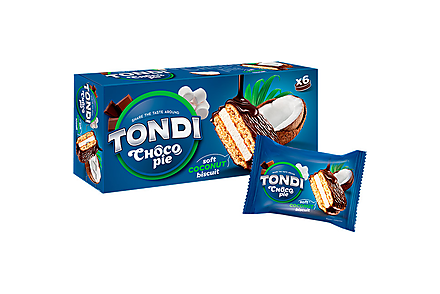 Choco Pie кокосовый «Tondi», 180 г
