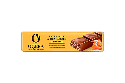 Шоколад молочный Extra Milk &Sea Salted caramel «OZera», 45 г