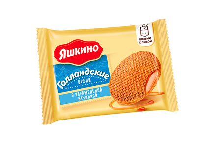 Вафли «Голландские» с карамельной начинкой «Яшкино», 36 г Вафли «Голландские» с карамельной начинкой «Яшкино», 36 г