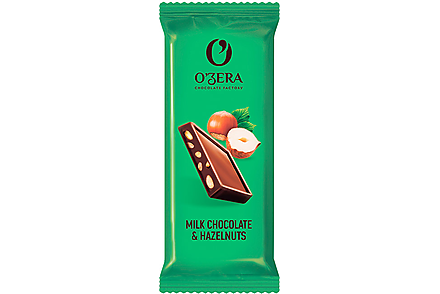 Шоколад Milk & Hazelnuts «O'Zera», 24 г