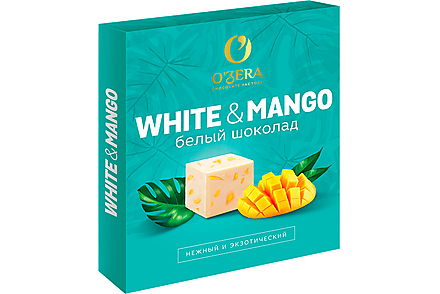 Шоколад белый с манго «O'Zera», 90 г