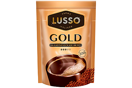 Кофе Gold, растворимый «LUSSO», 150 г