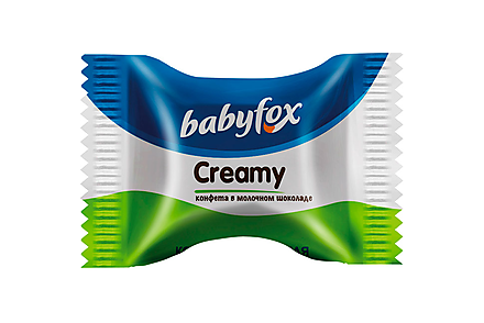 Конфеты вафельные Creamy «BabyFox» (коробка 2 кг)