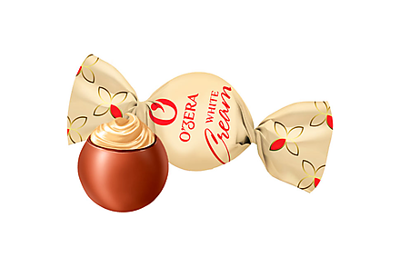 Шоколадные конфеты White Cream «O'Zera» (упаковка 0,5 кг)