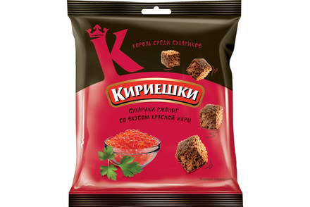 Сухарики со вкусом красной икры «Кириешки», 40 г
